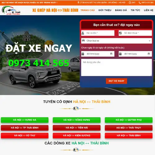 Thiết kế website ô tô